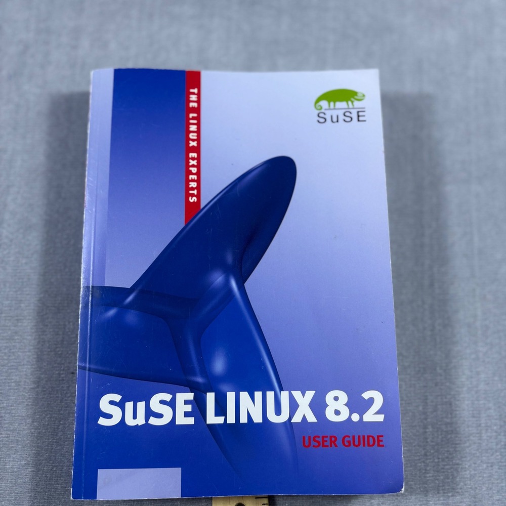 SuSE User Guide Unisex OS Blue Linux 8.2 Vintage Software Manual Documentation